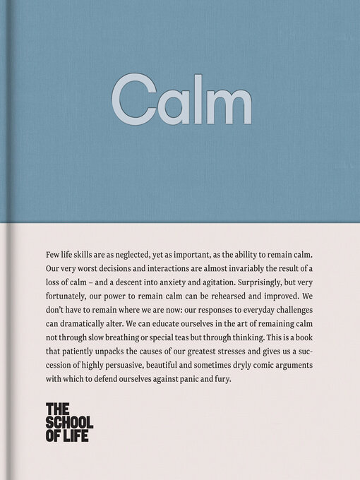 Title details for Calm by Alain de Botton - Available